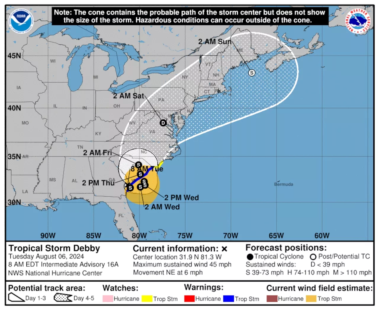 Tropical Storm Debby not done: ‘Catastrophic’ flooding possible in the Southeast