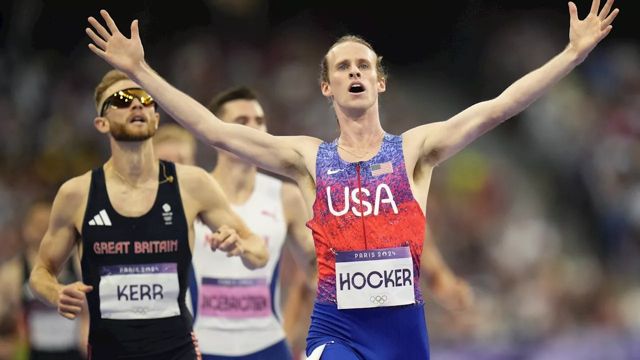 Olympic track: Cole Hocker pulls shocker in men's 1,500 over Ingebrigsten