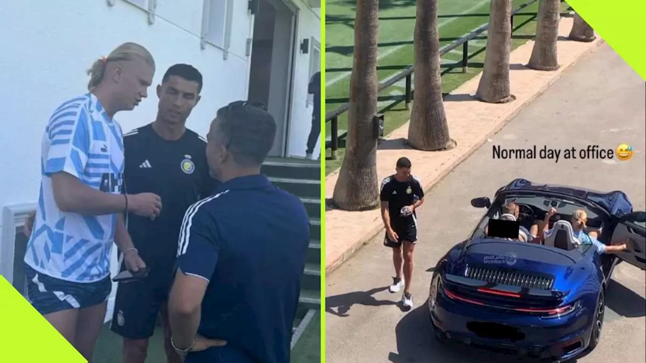 Photo of Erling Haaland Dropping Out of Car to ‘Greet’ Ronaldo Goes Viral