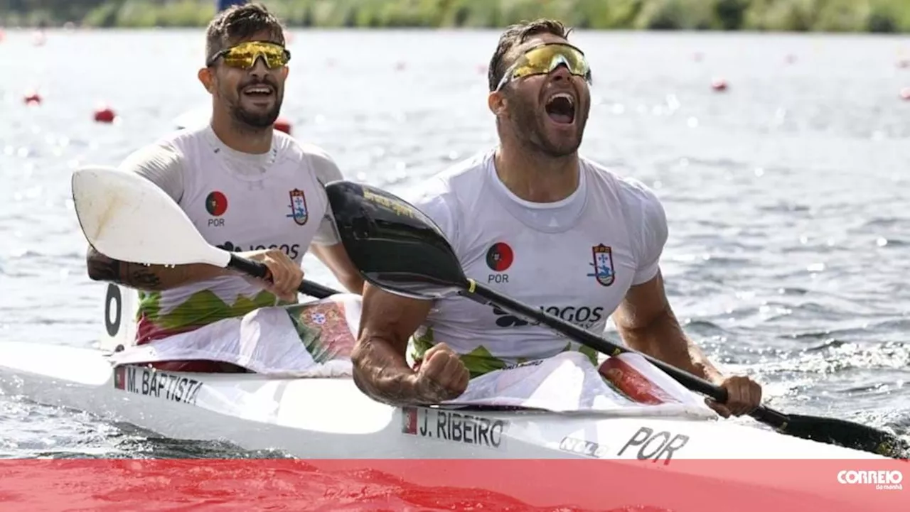 Canoístas João Ribeiro e Messias Baptista nas meias-finais de K2 500