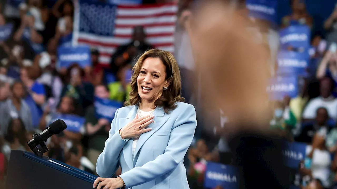 What Kamala Harris said about Meghan Markle amid speculation duchess could back Democrat in the...