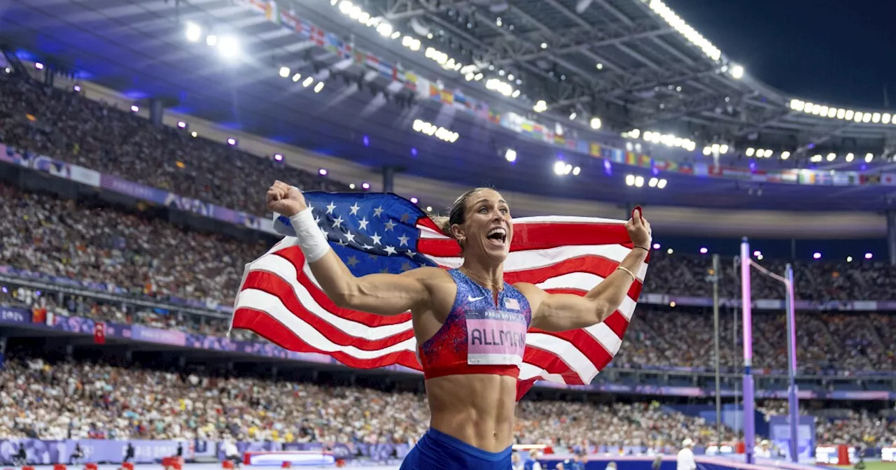 Discus thrower Allman and pole vaulter Kendricks win Olympic medals moments apart for the US