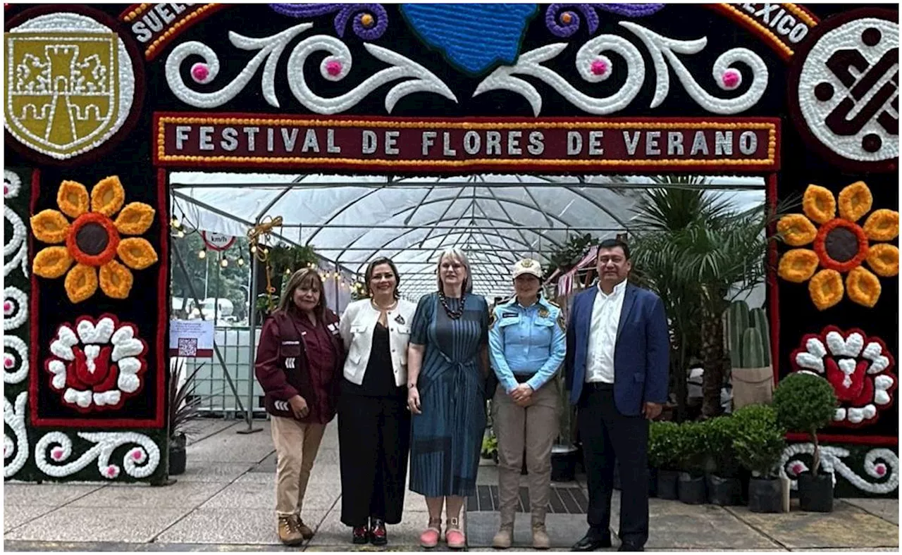 Inicia Festival de las Flores de Verano en Paseo de Reforma