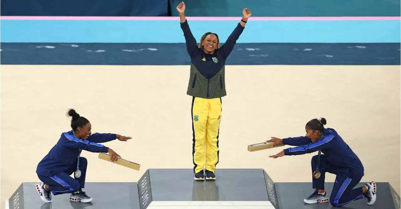 Rebeca Andrade, la gimnasta brasileña que pasó a la historia en los Juegos Olímpicos de París