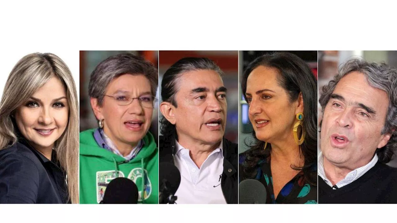 Encuesta de escenarios para la Presidencia: puntean Vicky Dávila, Sergio Fajardo, Claudia López, María Fernanda Cabal y Gustavo Bolívar