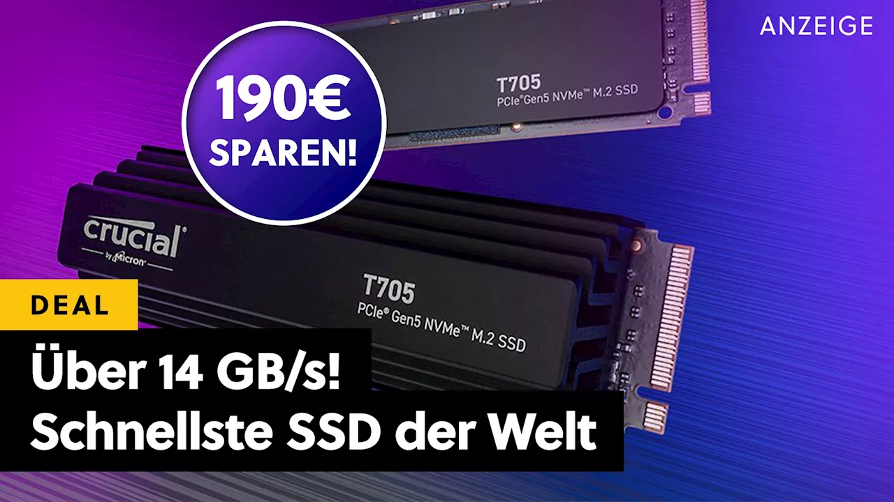 Die schnellste SSD der Welt zum besten Preis bei Amazon! Neue NVMe-Rakete mit bis zu 4TB ist extrem beeindruckend