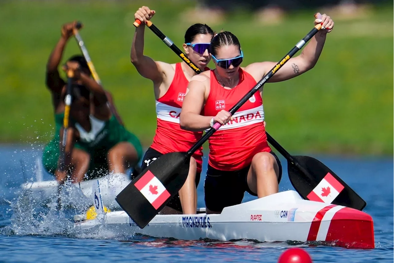 Canadian sprint canoeists Sloan Mackenzie, Katie Vincent set Olympic record as they sail into semi-final