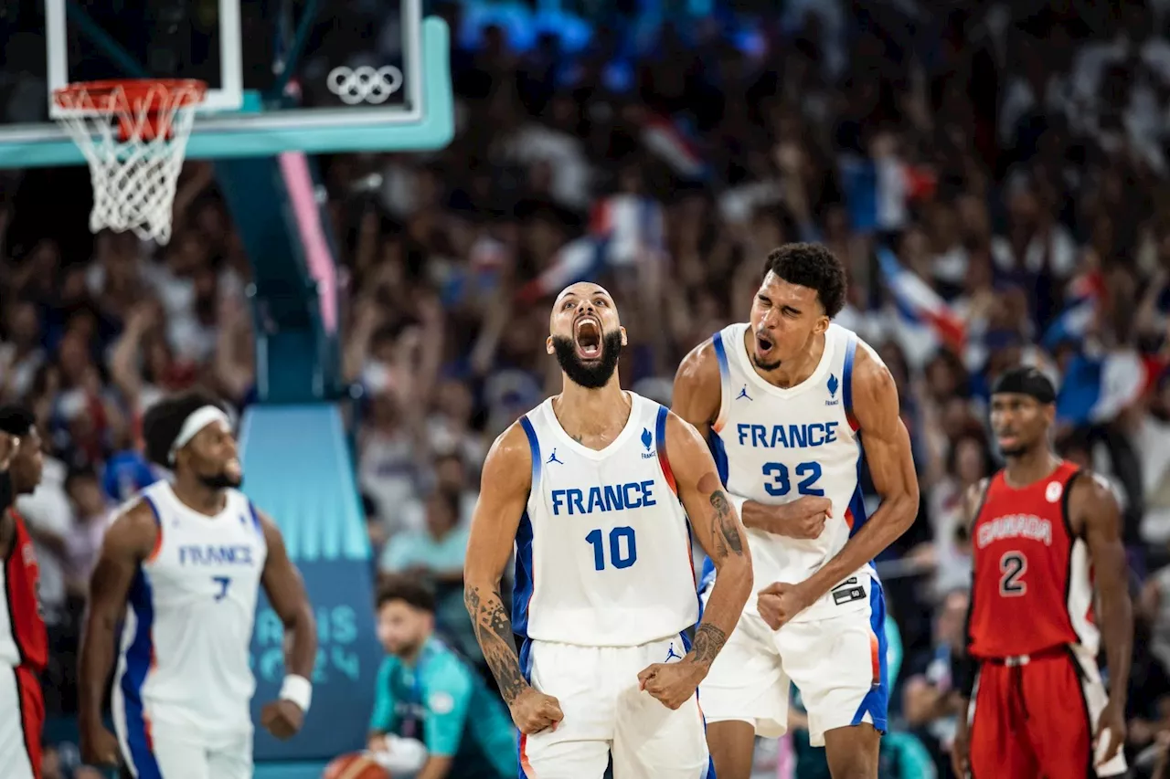 France claims rip-roaring win over Canada to reach Olympic basketball semis