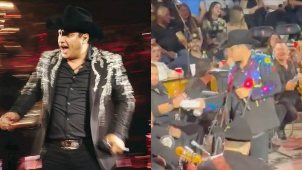 Julión Álvarez sorprende a vendedora de hot-dogs en pleno palenque y le pide uno a mitad del show: &quot;eso sí es ser humilde&quot;