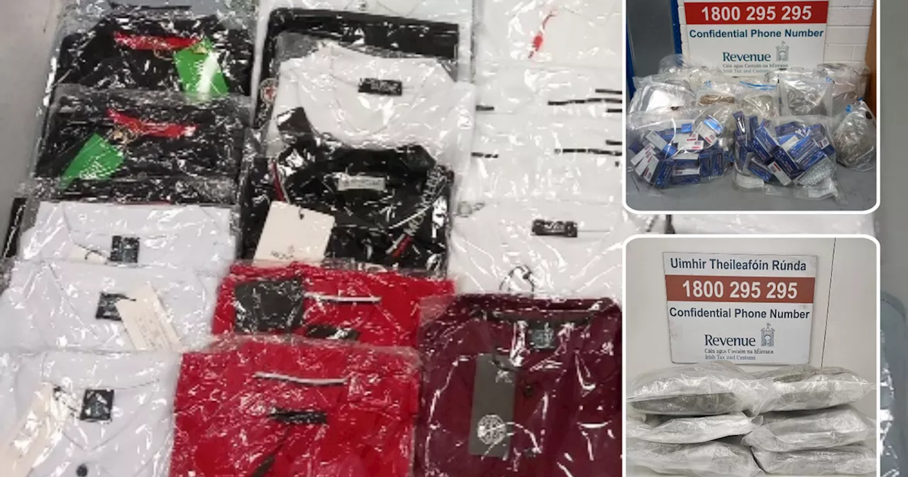 Revenue seize tablets, edibles, and mushrooms alongside Adidas and Gucci goods