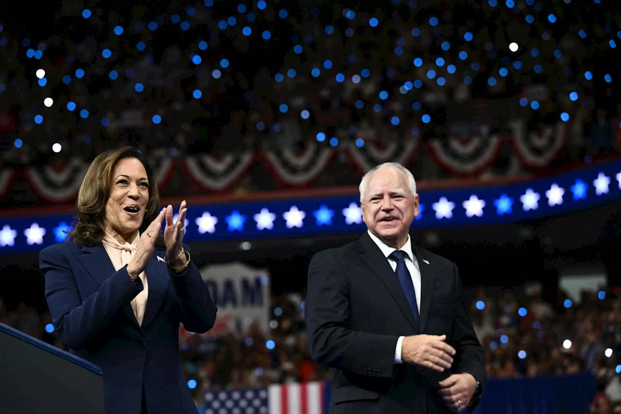 'Nossa campanha é uma luta pelo futuro': Kamala faz o primeiro discurso ao lado do candidato democrata a vice, Tim Walz