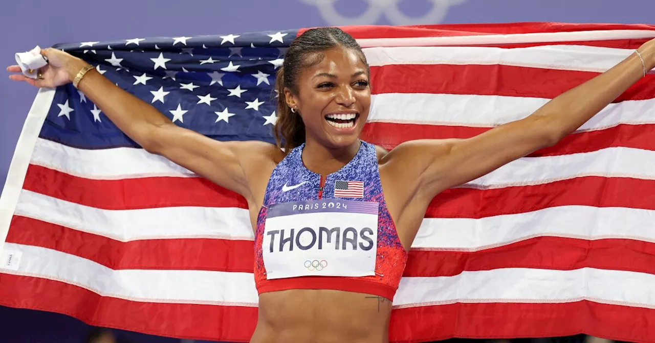 American Gabby Thomas cruises in 200-meter Olympic final, wins her first gold medal