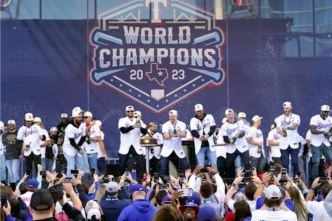 Biden is hosting the 2023 World Series champion Texas Rangers at the White House on Thursday