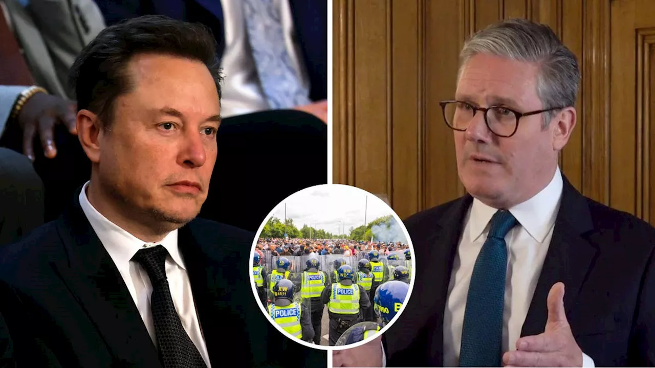 War of words between Starmer and Musk: Billionaire hits back after PM slams ‘civil war’ remarks