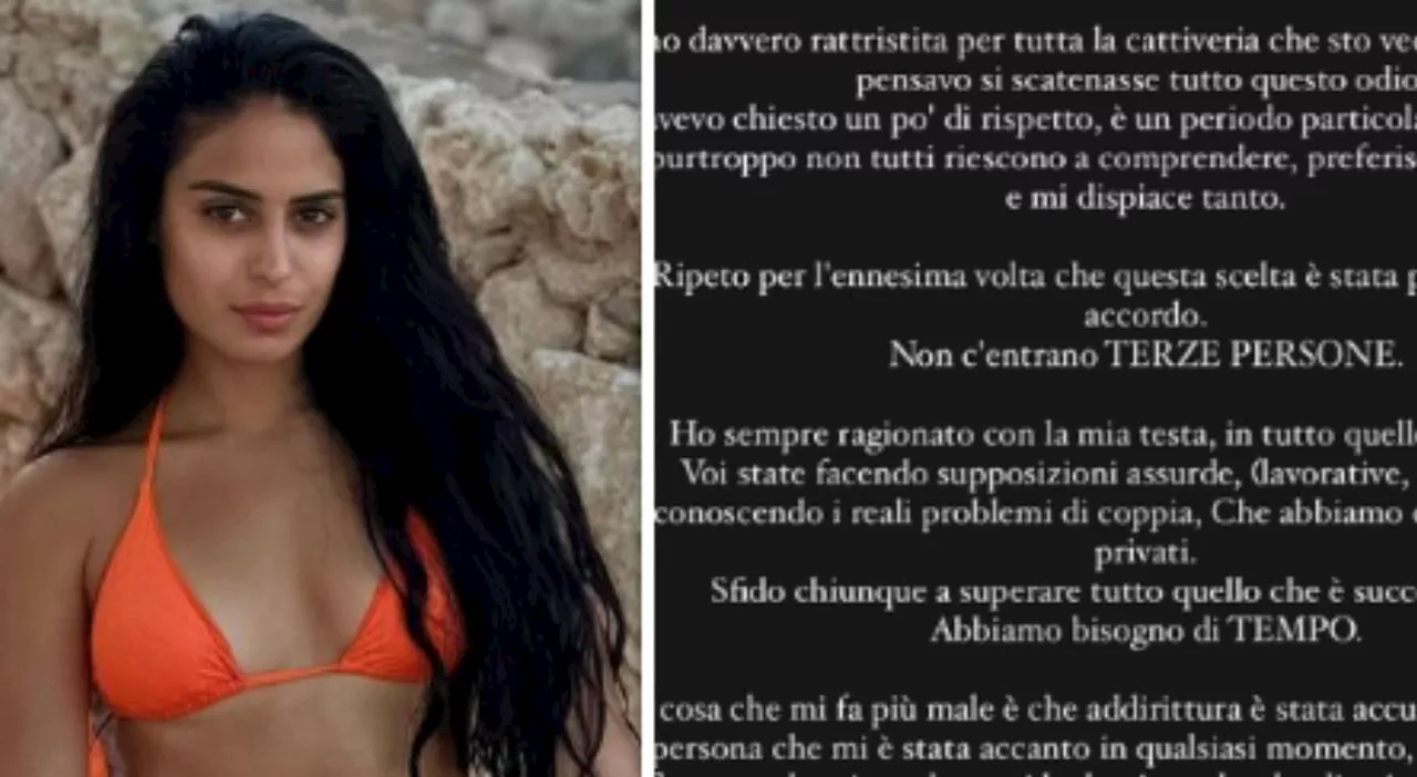 Perla Vatiero si ritira dai social dopo la rottura con Mirko: «Sto male, sto facendo terapia»