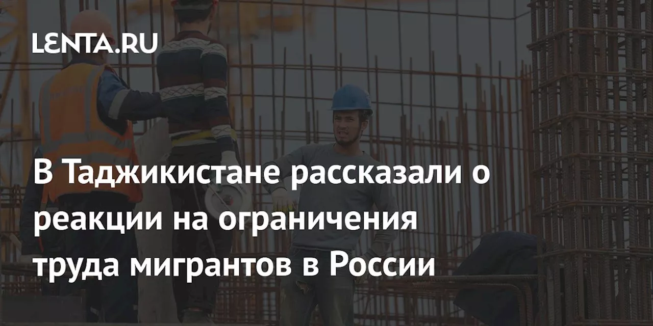 В Таджикистане рассказали о реакции на ограничения труда мигрантов в России