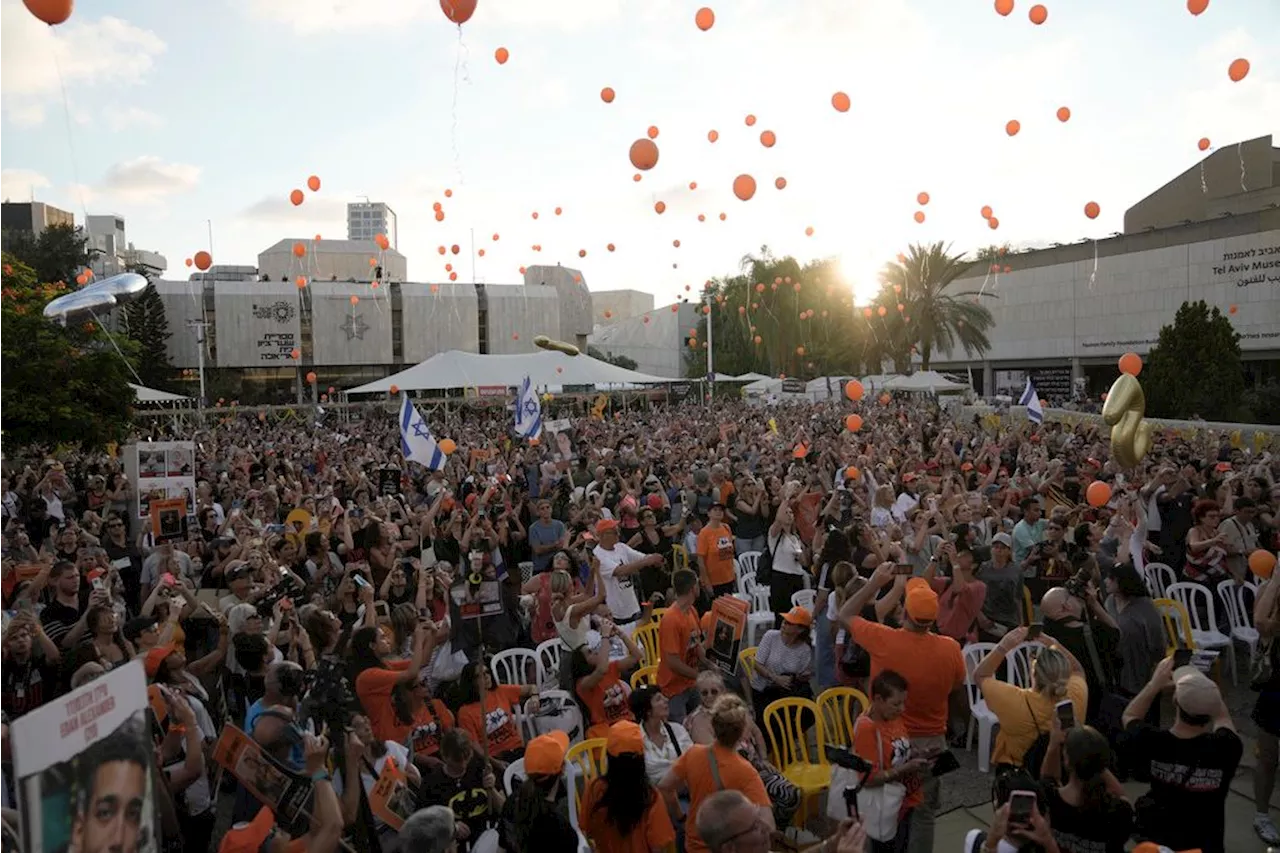 Hundreds in Israel mark the 5th birthday of a child held hostage in Gaza