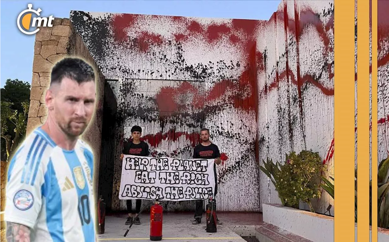 Messi: vandalizan su casa en España; así quedó la propiedad