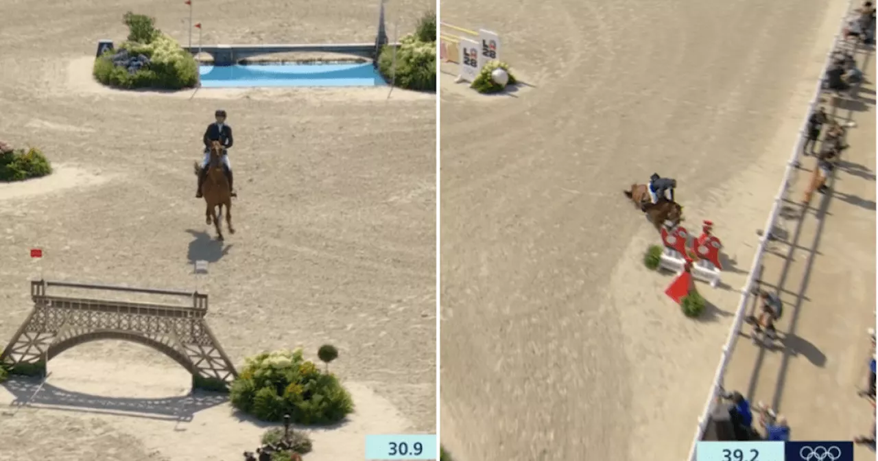 BBC commentator slams 'unbelievably bad riding' that 'spooked' horse at Olympics