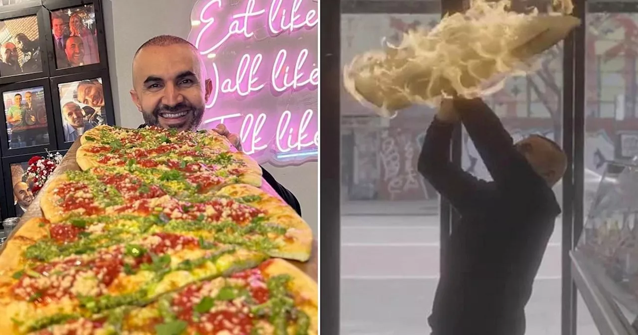 The acrobatic pizza thrower who has made £2,000,000 despite still dropping the dough