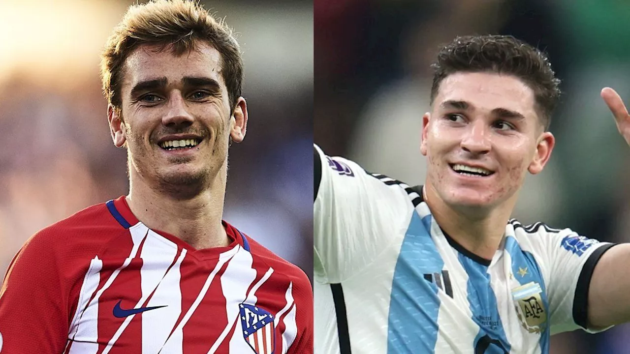 La llamativa reacción de Antoine Griezmann al enterarse que Julián Álvarez va al Atlético Madrid