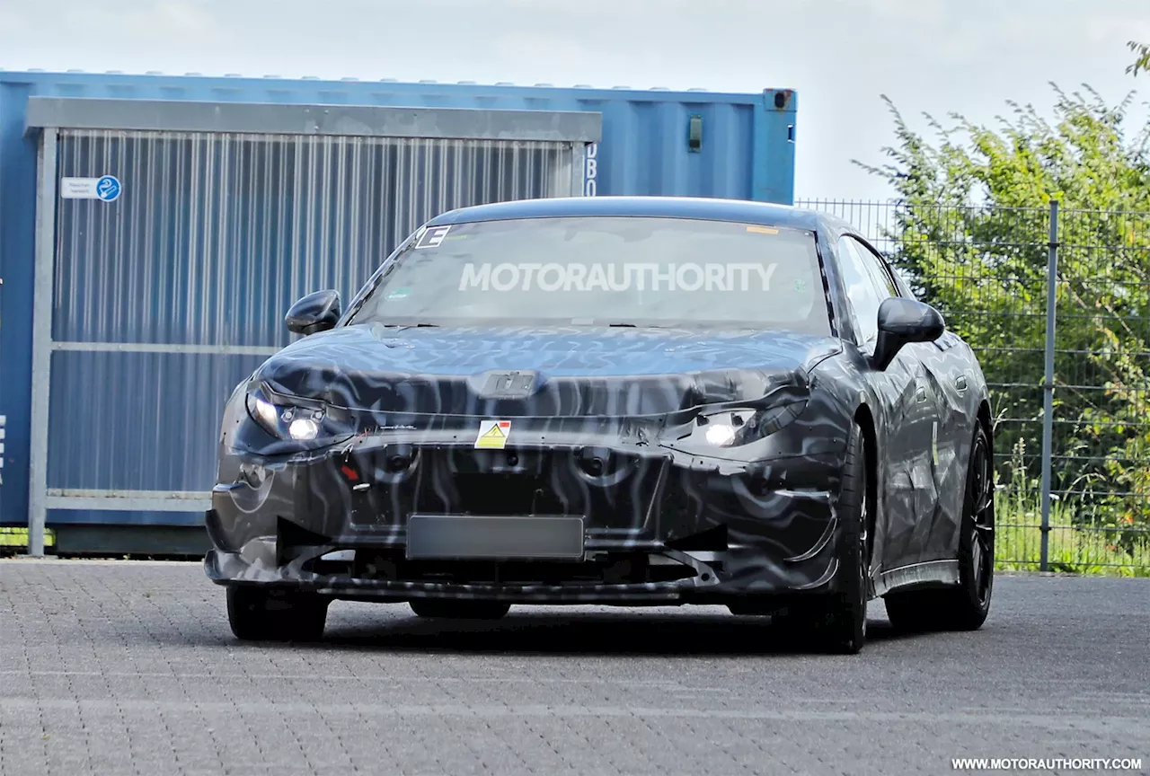 2027 Mercedes-AMG GT 4-Door Coupe EV spied again