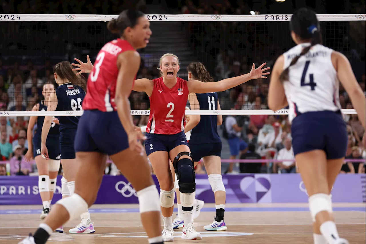 USA women's volleyball team sets up showdown with long-time rival Brazil