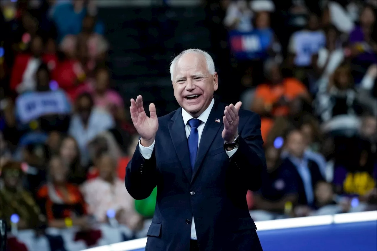 VP pick Tim Walz slams Trump with the best line of a fiery Harris rally (and he jabs JD Vance, too)