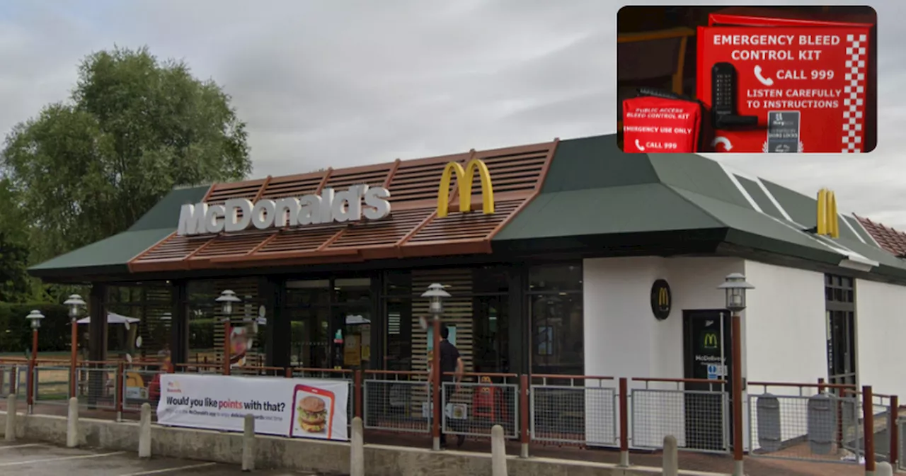 McDonald's Kettering, Sixfields and Corby install life-saving bleed kits