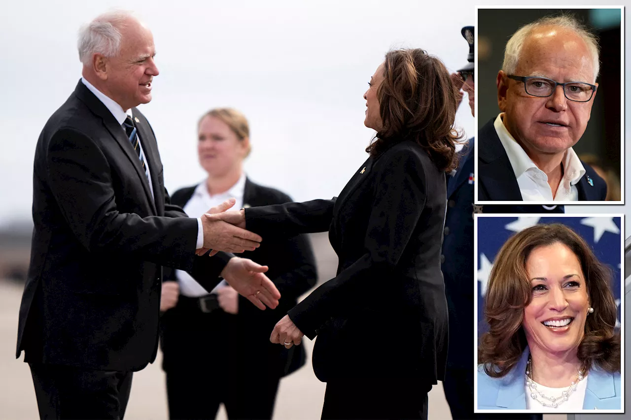 Kamala Harris chooses Minnesota Gov. Tim Walz as running mate