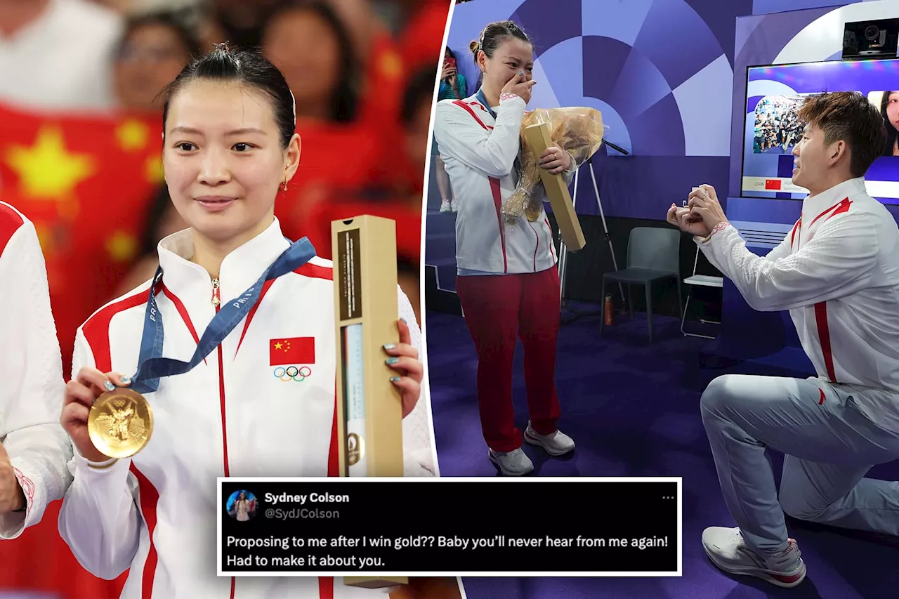 Men's Olympic wedding proposals slammed for stealing 'spotlight' from medal-winning women: 'Had to make it about you'