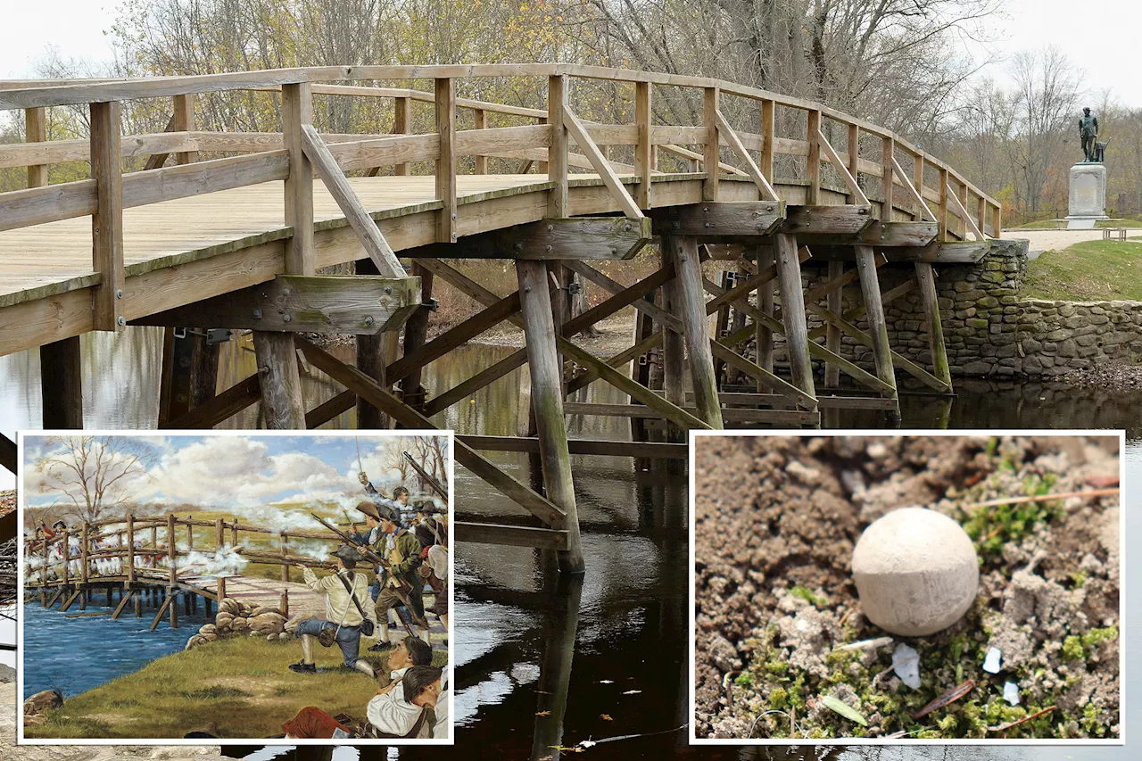 Musket balls found near famed Revolutionary War bridge tied to 'Shot Heard Round the World'