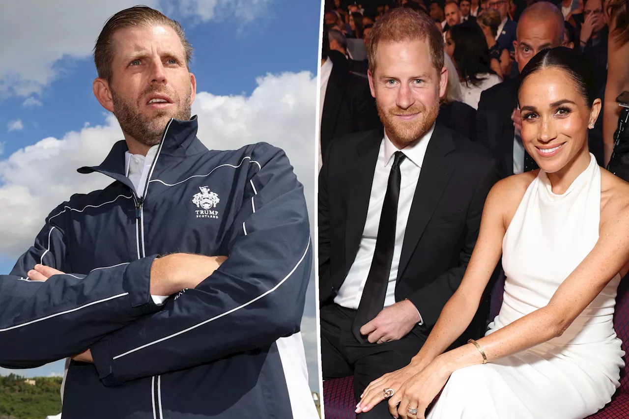 Eric Trump tells UK to take 'spoiled apples' Prince Harry, Meghan Markle back: US doesn't 'want them anymore'