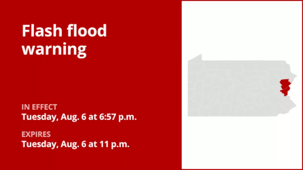 Update: Flash flood warning for Monroe and Northampton counties until Tuesday night