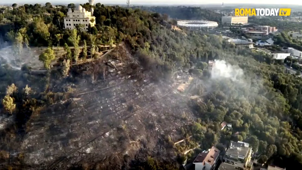 Incendio Monte Mario, i dati Arpa confermano: diossine sopra i limiti