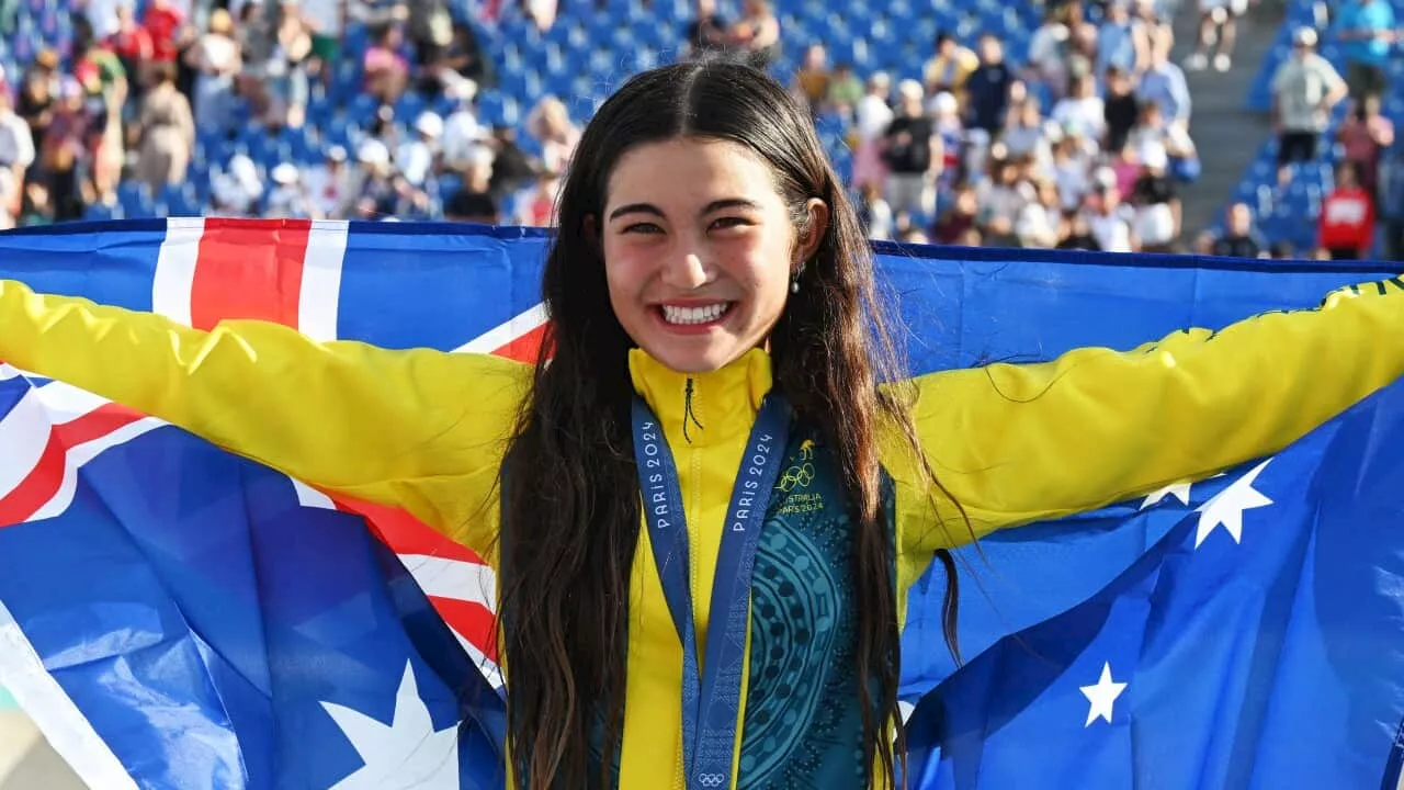 Paris Olympics day 11: Skateboard sensation Arisa Trew becomes Australia's youngest Olympic gold medallist