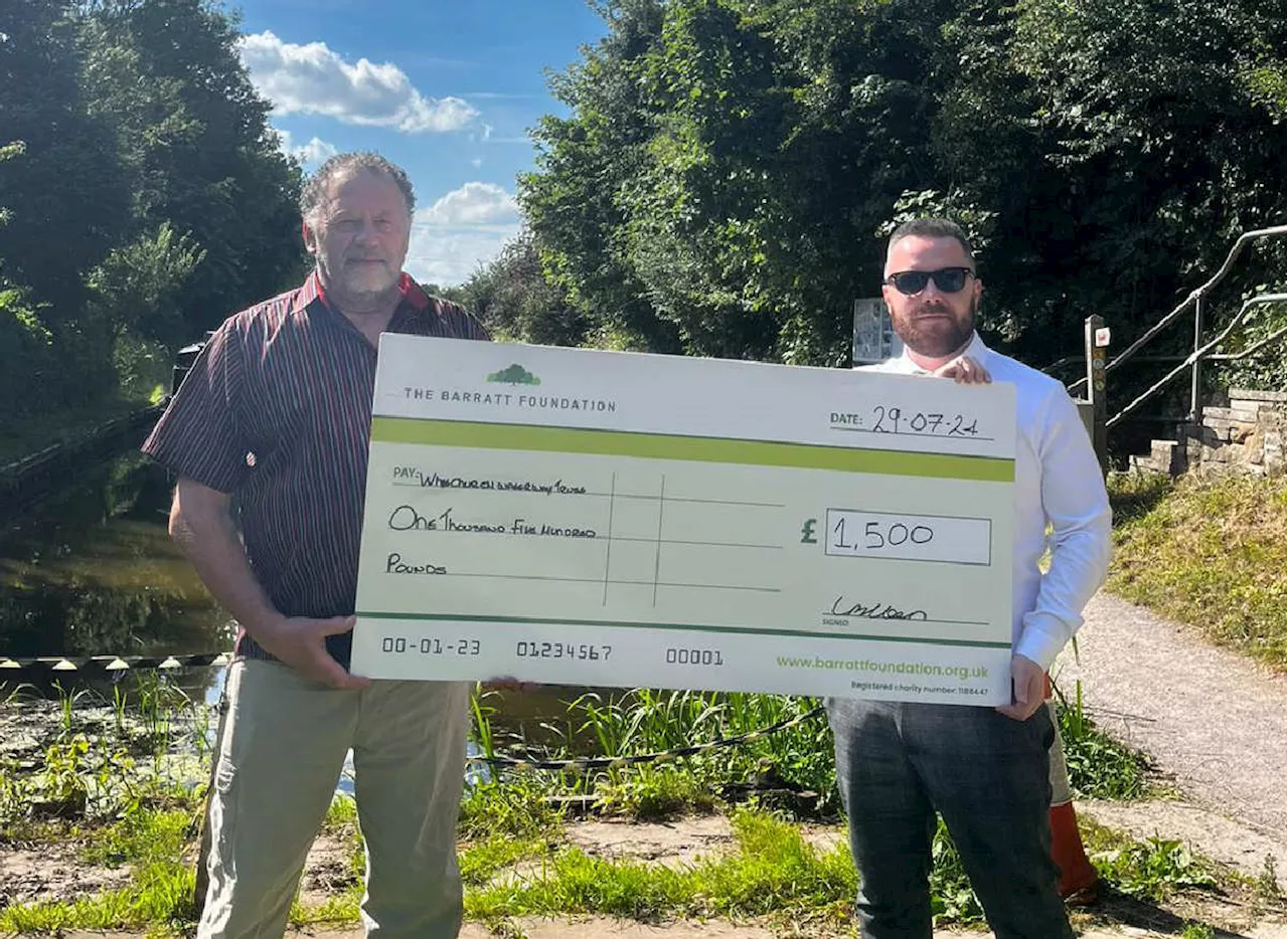 Barratt Homes supports maintenance of Whitchurch’s Waterways with donation