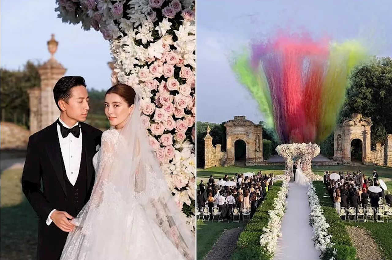 Hong Kong actress Karena Ng holds fairy-tale wedding in Italy