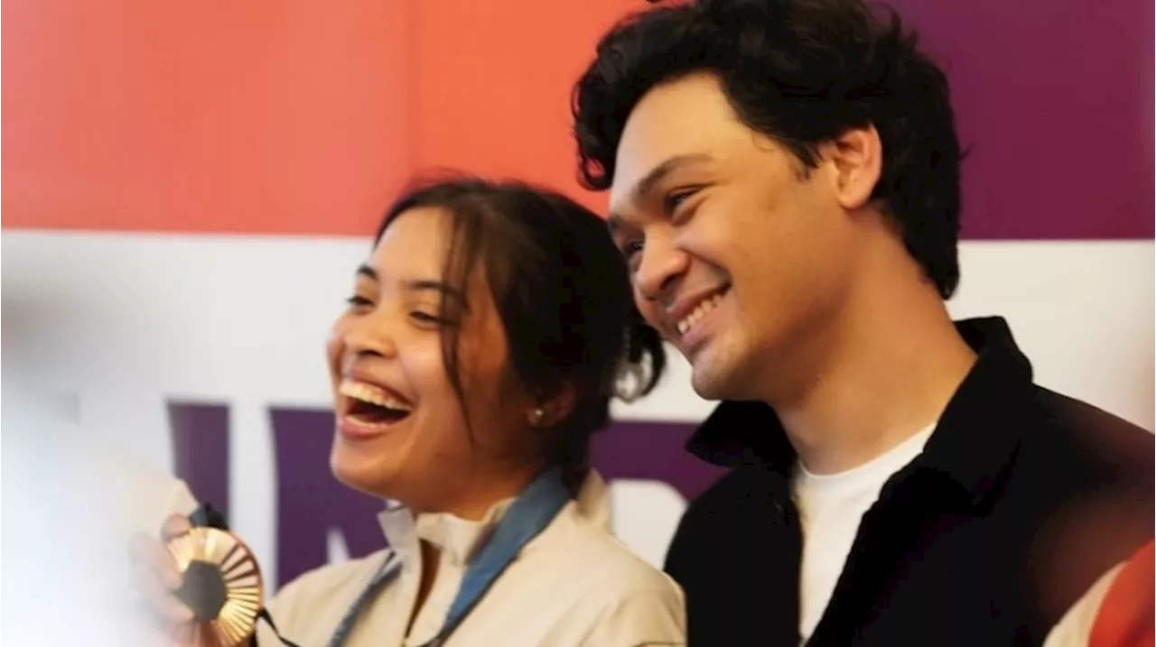 5 Potret Mikha Angelo dan Gregoria Mariska Tunjung, Setia Dukung Kekasih hingga Raih Perunggu di Olimpiade Paris