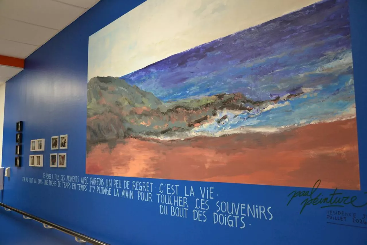 Bordeaux : une fresque réalisée par les résidents de l’Ephad Jean Monnet à Mérignac