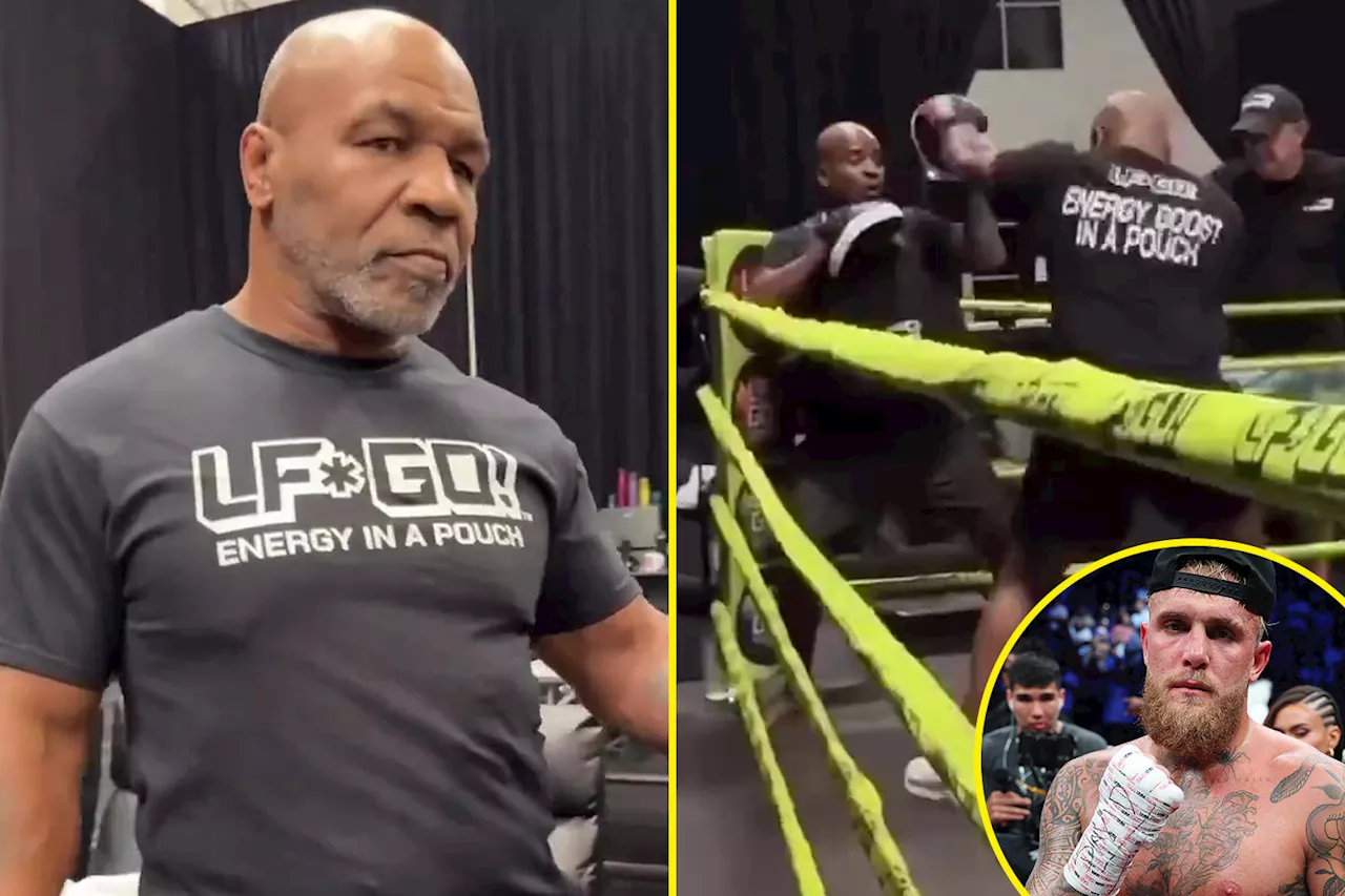 – Mike Tyson leaves fans concerned as he releases first training footage since Jake Pau...