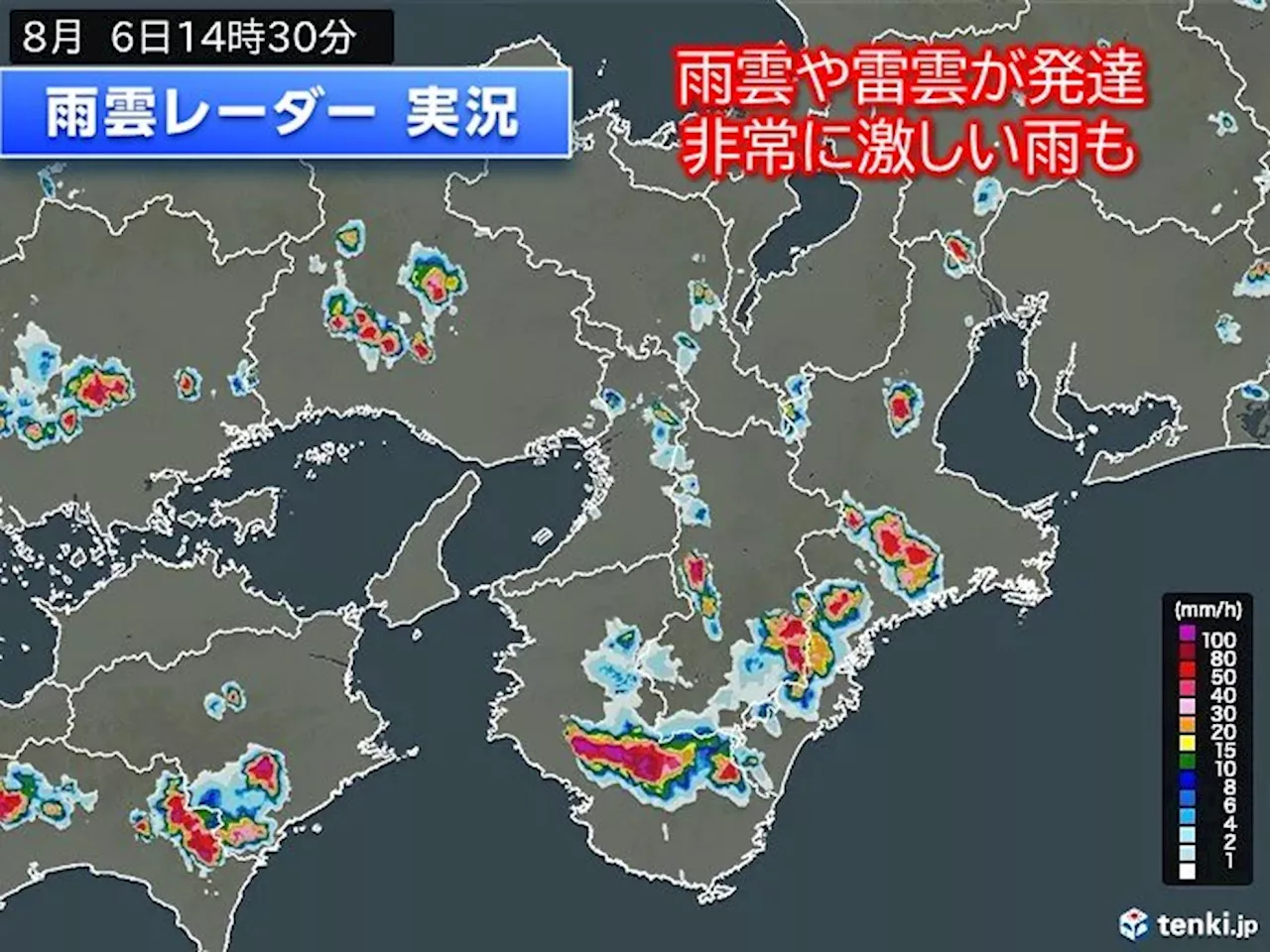 和歌山県で非常に激しい雨を観測 九州～関東、東北は帰宅時間も道路の冠水や落雷注意(気象予報士 中川 裕美子 2024年08月06日)