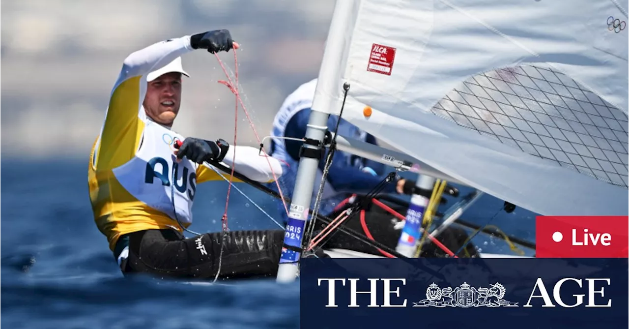  Aussies Matt Wearn, Zoe Thomson in dinghy medal races; basketball, water polo quarters and cycling finals