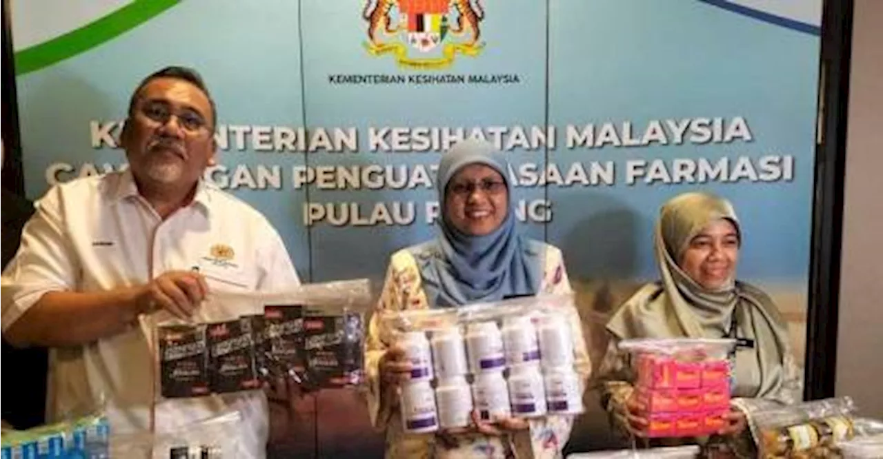 RM3.9 million worth of hazardous sex stimulants, cosmetics seized in Penang