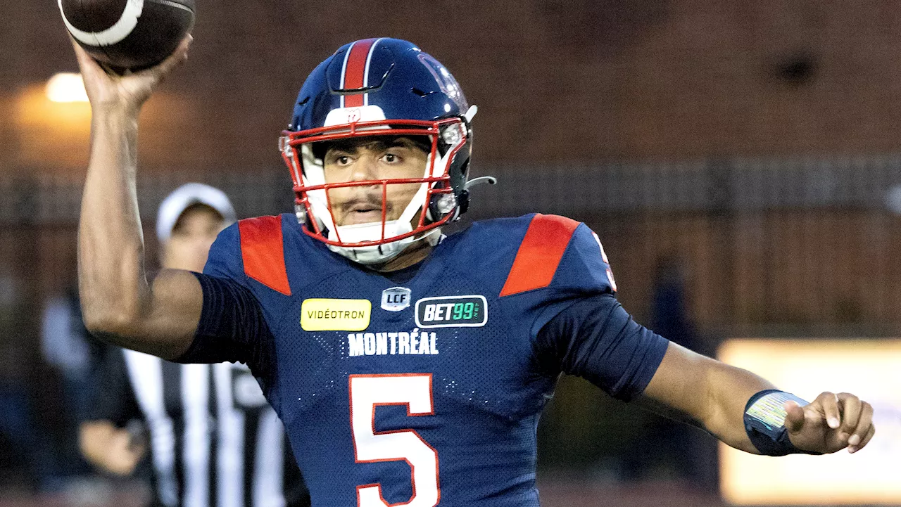 Alouettes QB Evans out for season due to knee injury