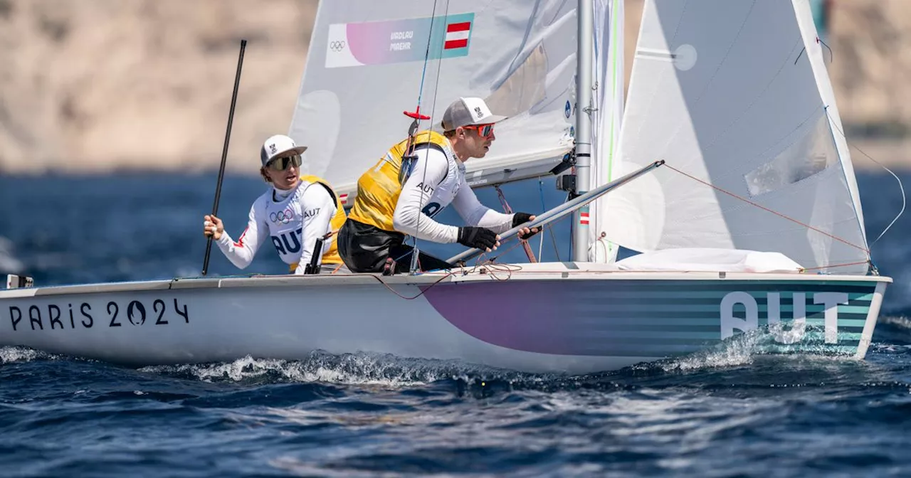 Goldchance für Österreich: 470er-Segler Vadlau/Mähr als klar Führende ins Medal Race