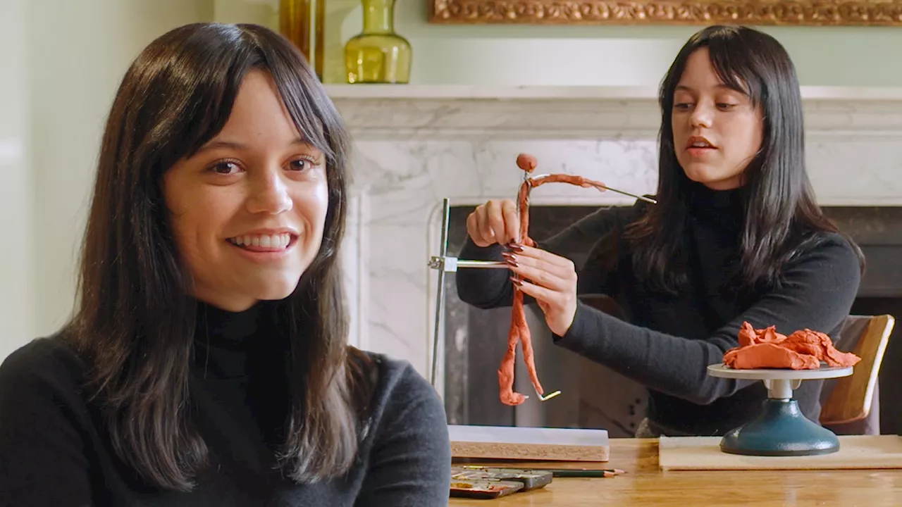 Jenna Ortega Creates a Sculpture of Herself