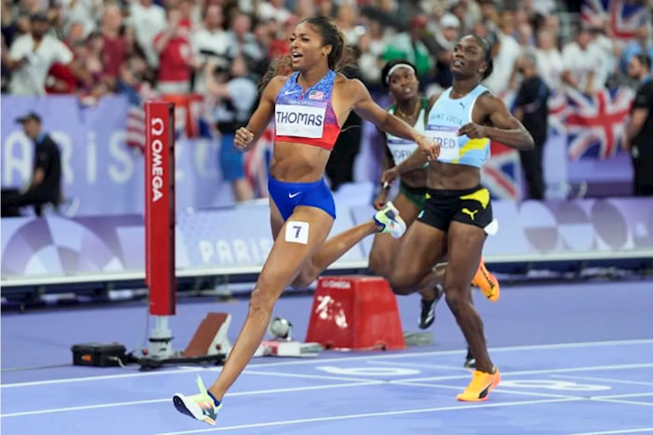 Harvard-grad Gabby Thomas sprints to 200-meter gold medal for the United States