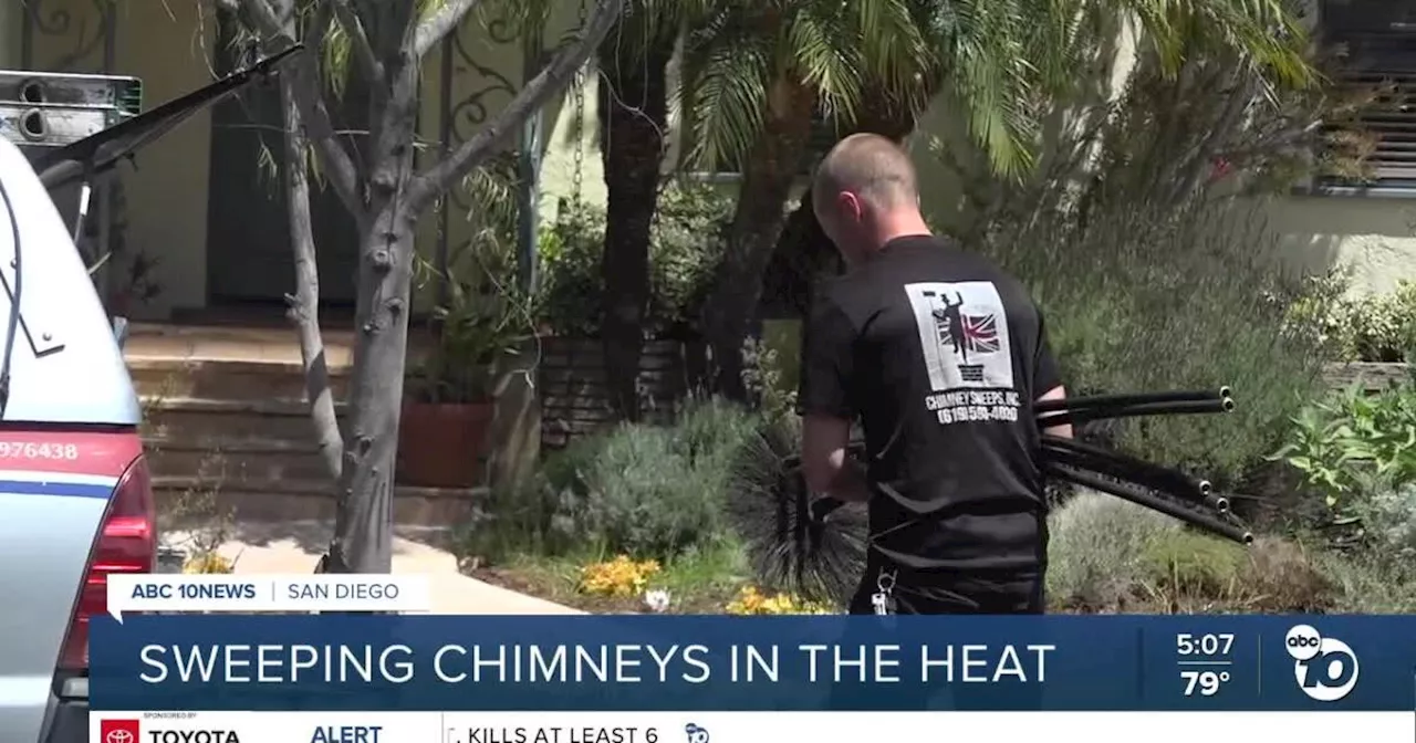 Chimney sweep explains tackling jobs in high heat