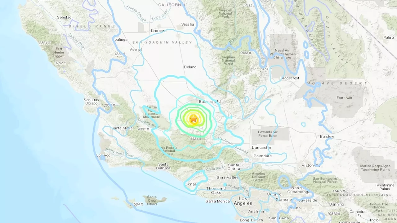 California rocked by 5.3 magnitude earthquake centered near Bakersfield